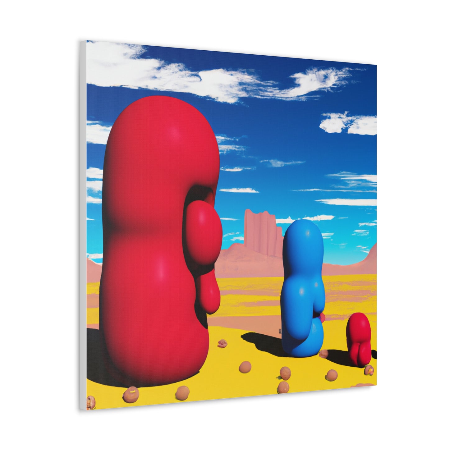 "Jeff Koons-Inspired Desert Landscape Canvas Print" by PenPencilArt