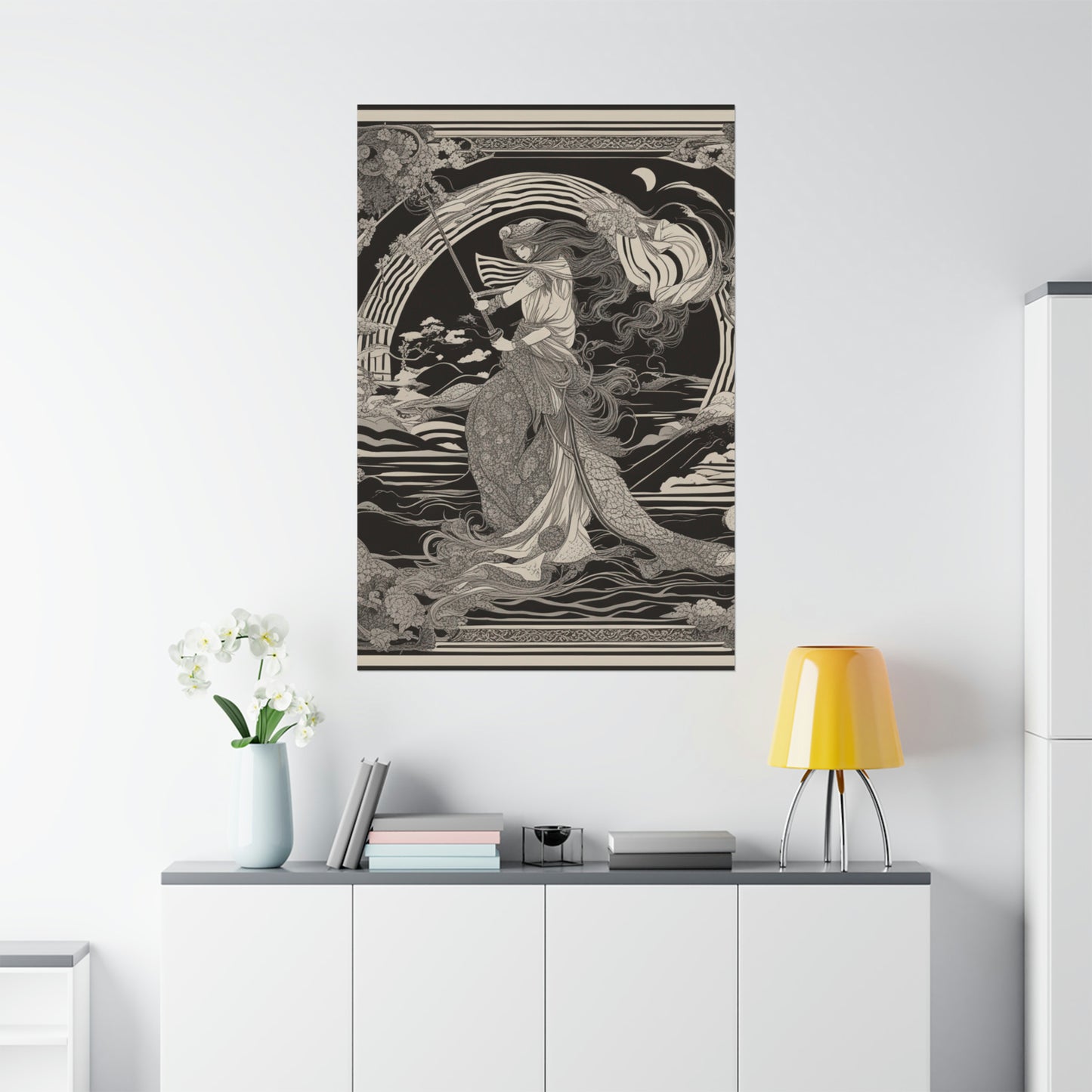 "Death Art Print Inspired by Nara Yoshimoto's Style" by PenPencilArt