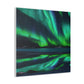 "James Gill Inspiration - Aurora Borealis Artwork Canvas Print" by PenPencilArt