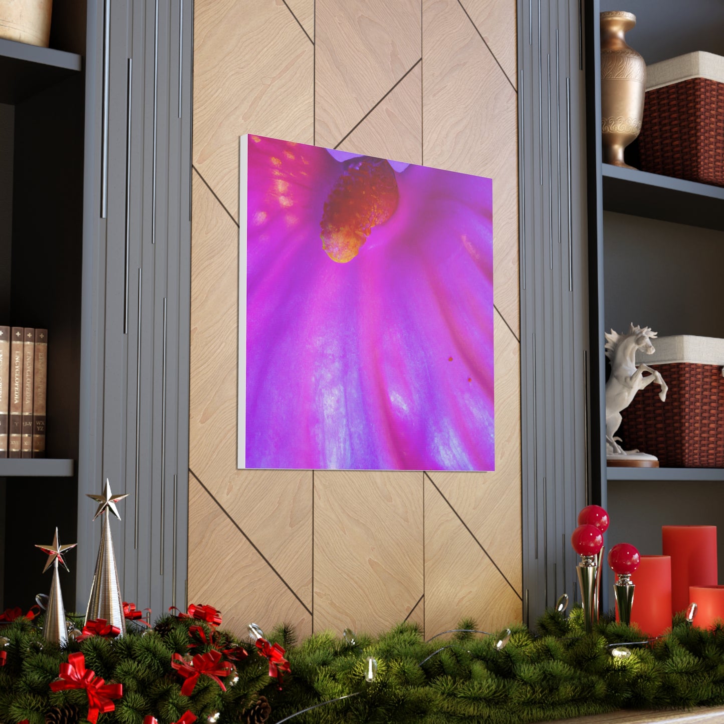 "Vibrant Floral Canvas Prints Inspired by Georgia O'Keeffe Artwork" by PenPencilArt
