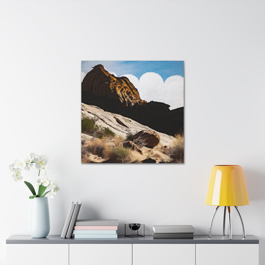 "Jasper Johns-Inspired Desert Landscape Canvas Prints" by PenPencilArt