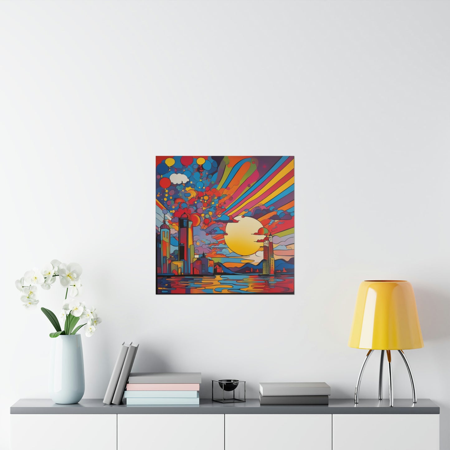 "Creating Art with a Peter Max-Inspired Style: Death Poster Print" by PenPencilArt