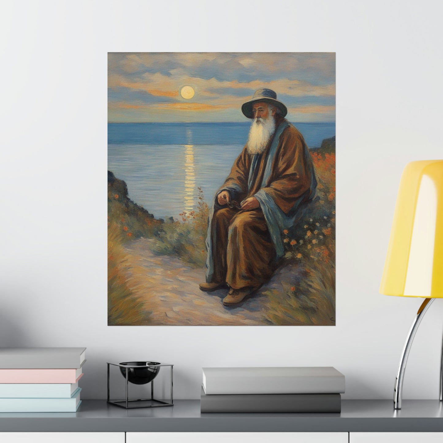 "Claude Monet Inspired Hermit Poster Print - Home Decor Art". by PenPencilArt