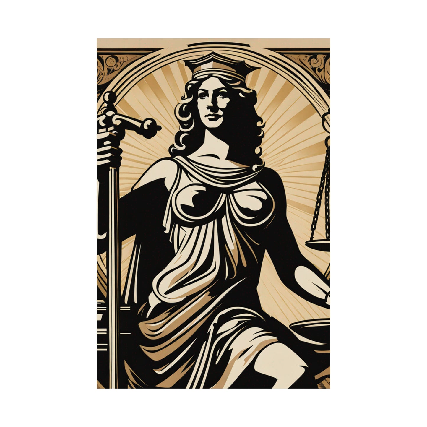 "Striking Justice Art Print Inspired by James Gill" by PenPencilArt