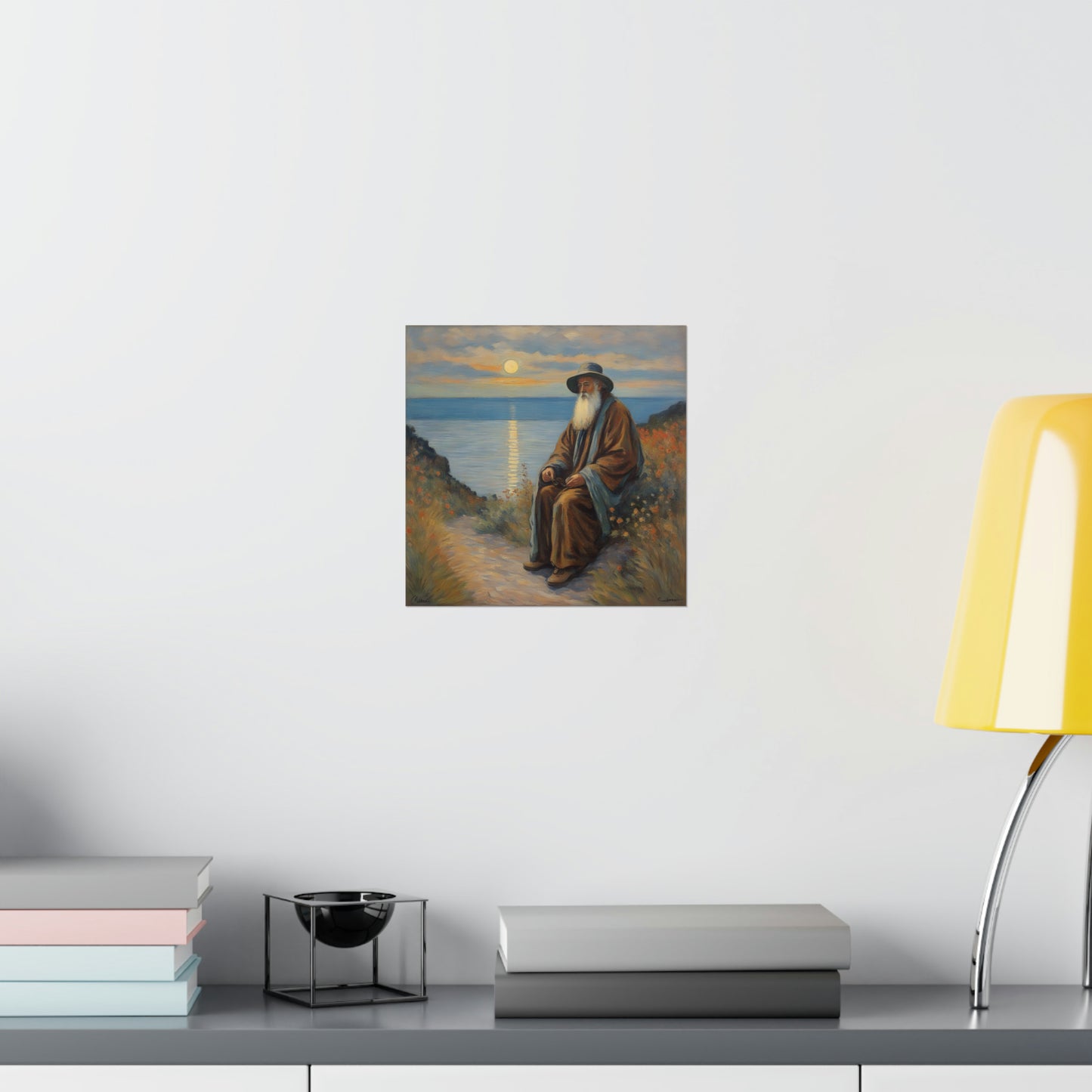 "Claude Monet Inspired Hermit Poster Print - Home Decor Art". by PenPencilArt