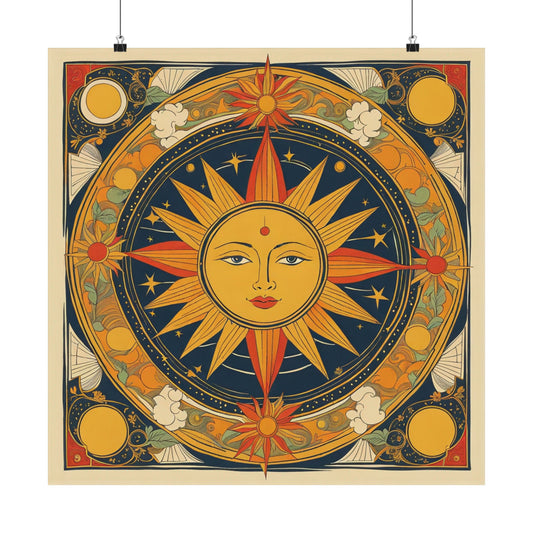 "Nara Yoshimoto-Inspired 'The Sun' Poster Print" by PenPencilArt