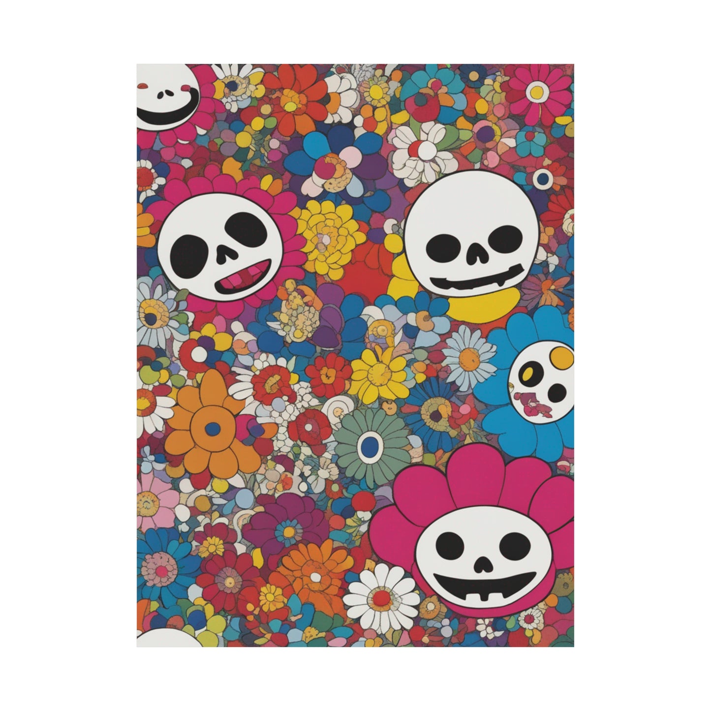 "Takashi Murakami-Inspired Death Print Poster" by PenPencilArt