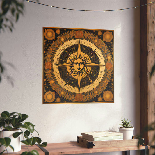 "Leonardo da Vinci-Inspired 'The Sun' Poster Prints" by PenPencilArt