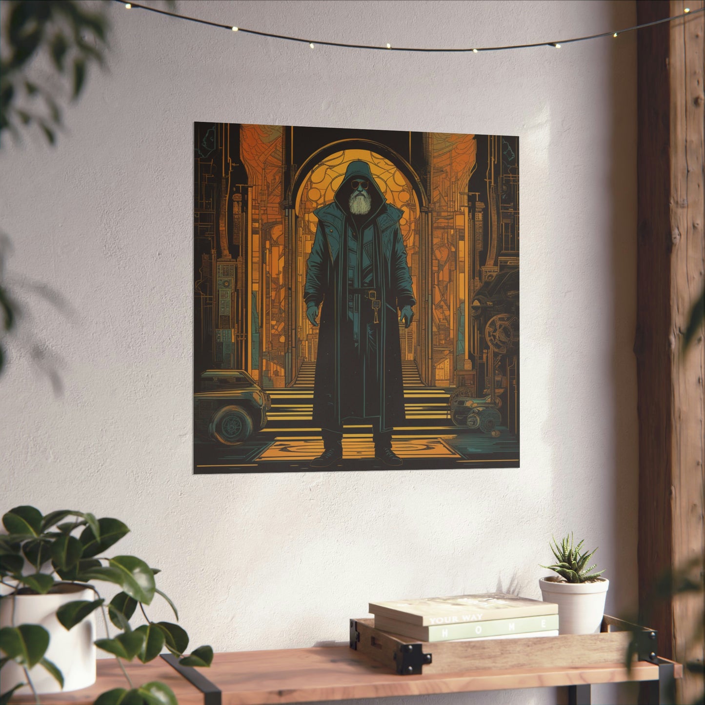 "Neo-Figurative Cyberpunk Style Hermitin Poster Print" by PenPencilArt