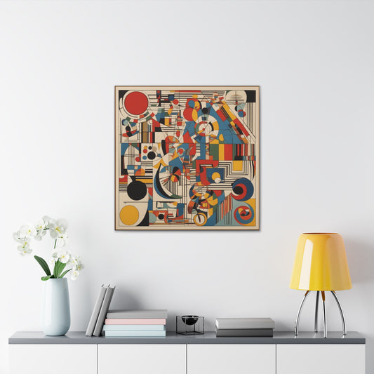 "Kandinsky-Inspired Death Canvas Print - A Bold, Unique Design". by PenPencilArt