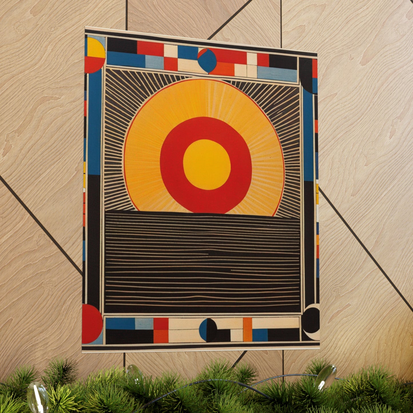 "Kazimir Malevich Style 'The Sun' Art Poster Print" by PenPencilArt