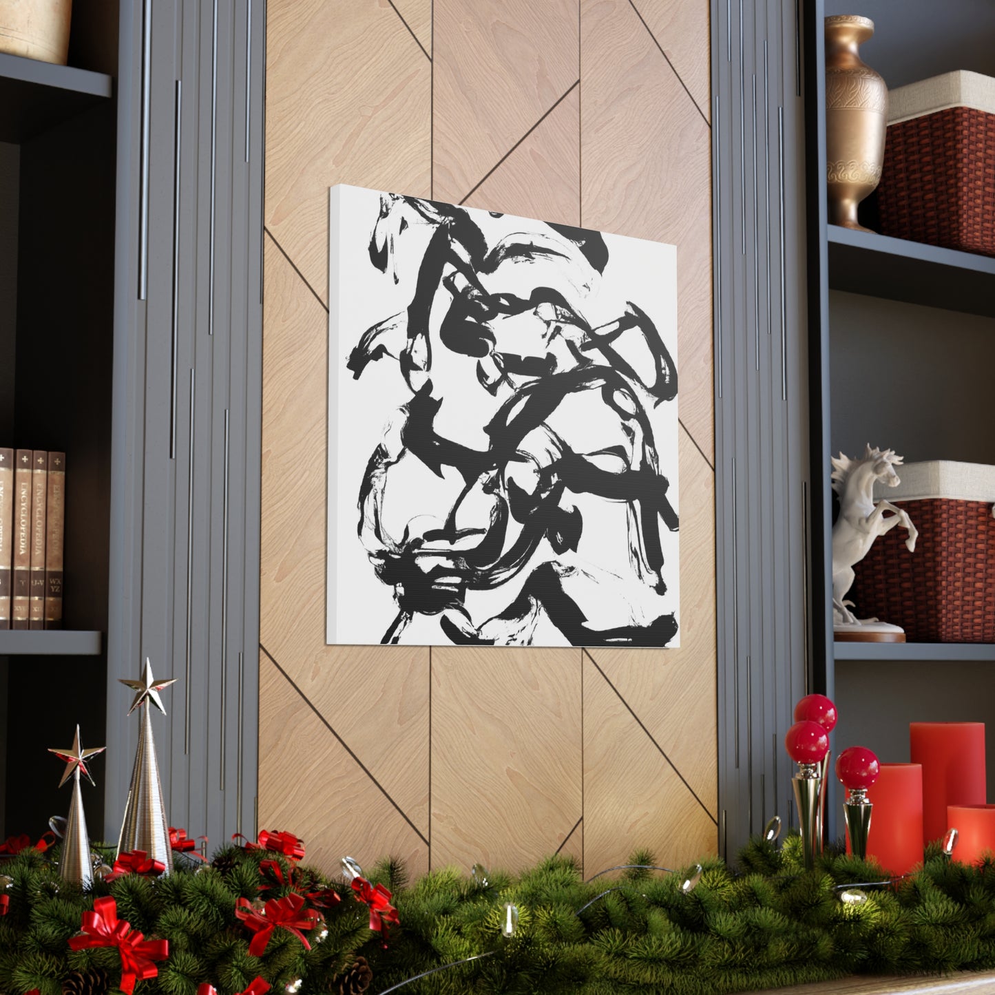 "Abstract Texas Tornado Wall Art in Willem de Kooning Style" by PenPencilArt