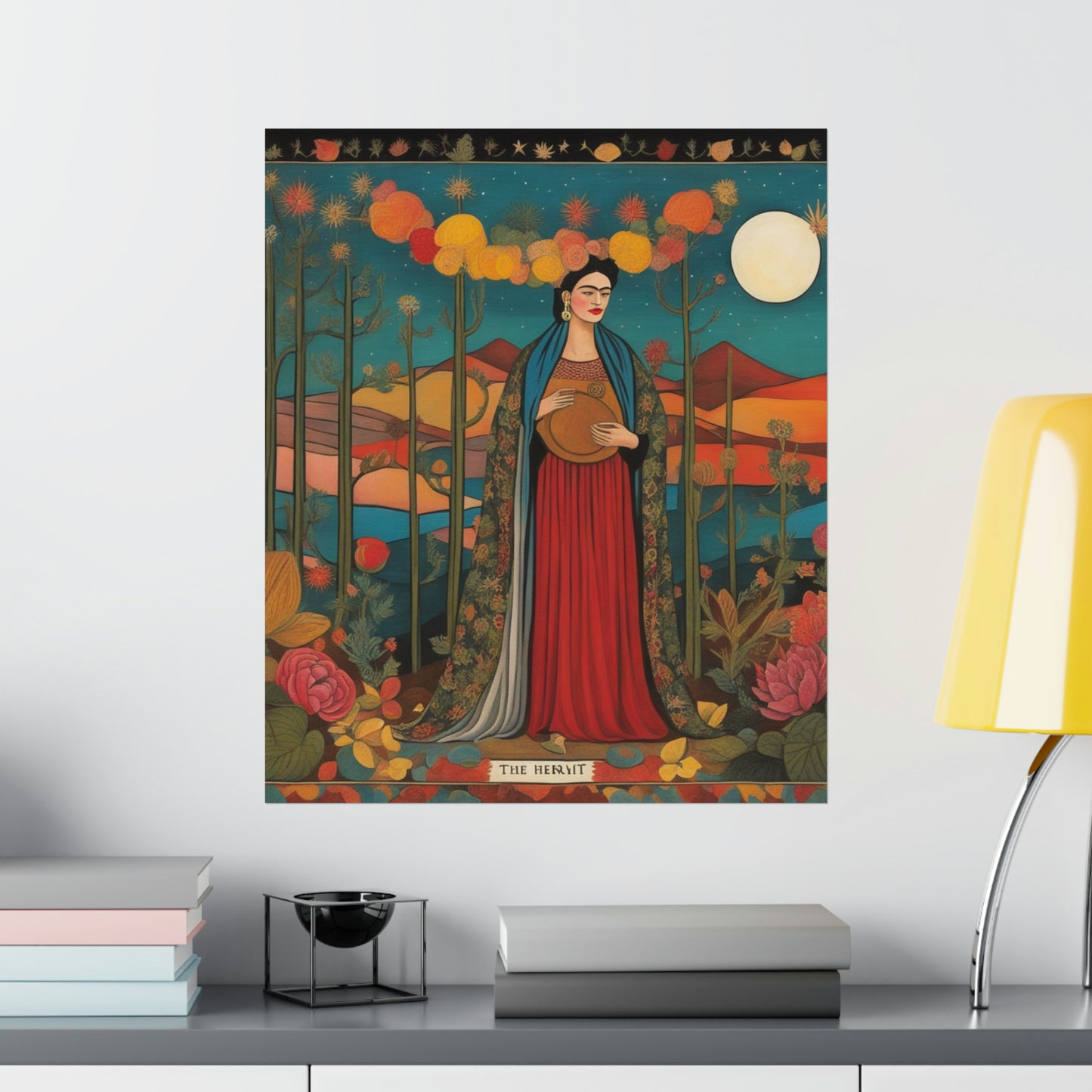 Printed Poster of "The Hermit" - Frida Kahlo Artistic Inspiration by PenPencilArt