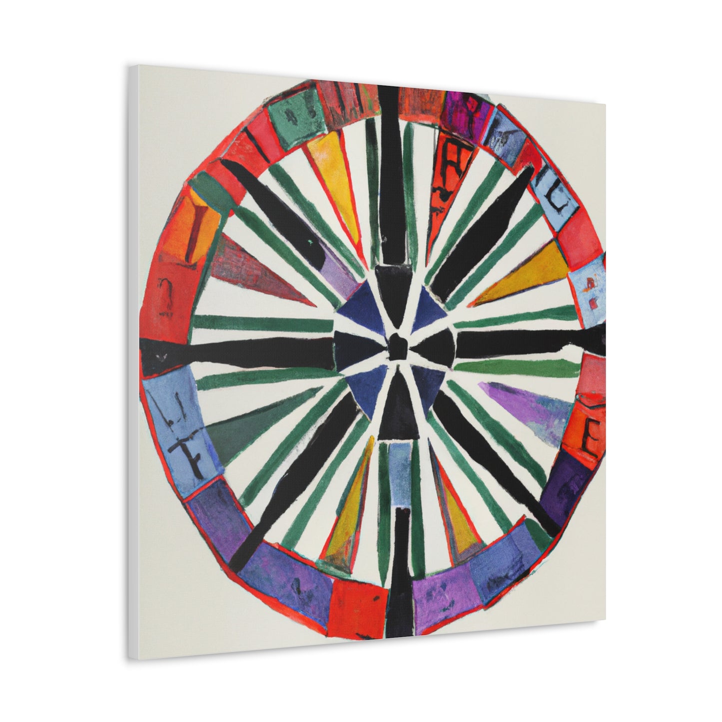 "Trendy Decorative Canvas Print Inspired by Jasper Johns: Fortune" by PenPencilArt