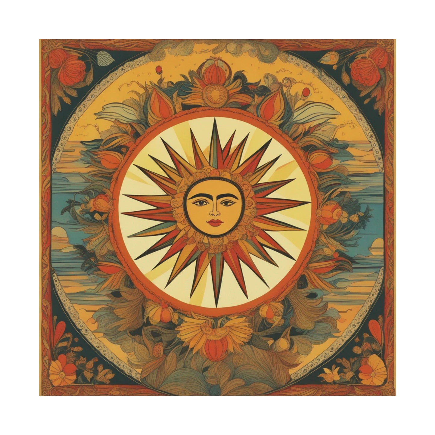 "Frida Kahlo-Inspired "The Sun" Poster Print" by PenPencilArt