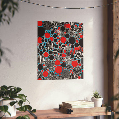 "Justice Poster Print by Yayoi Kusama - Bold and Eye-Catching Artwork" by PenPencilArt