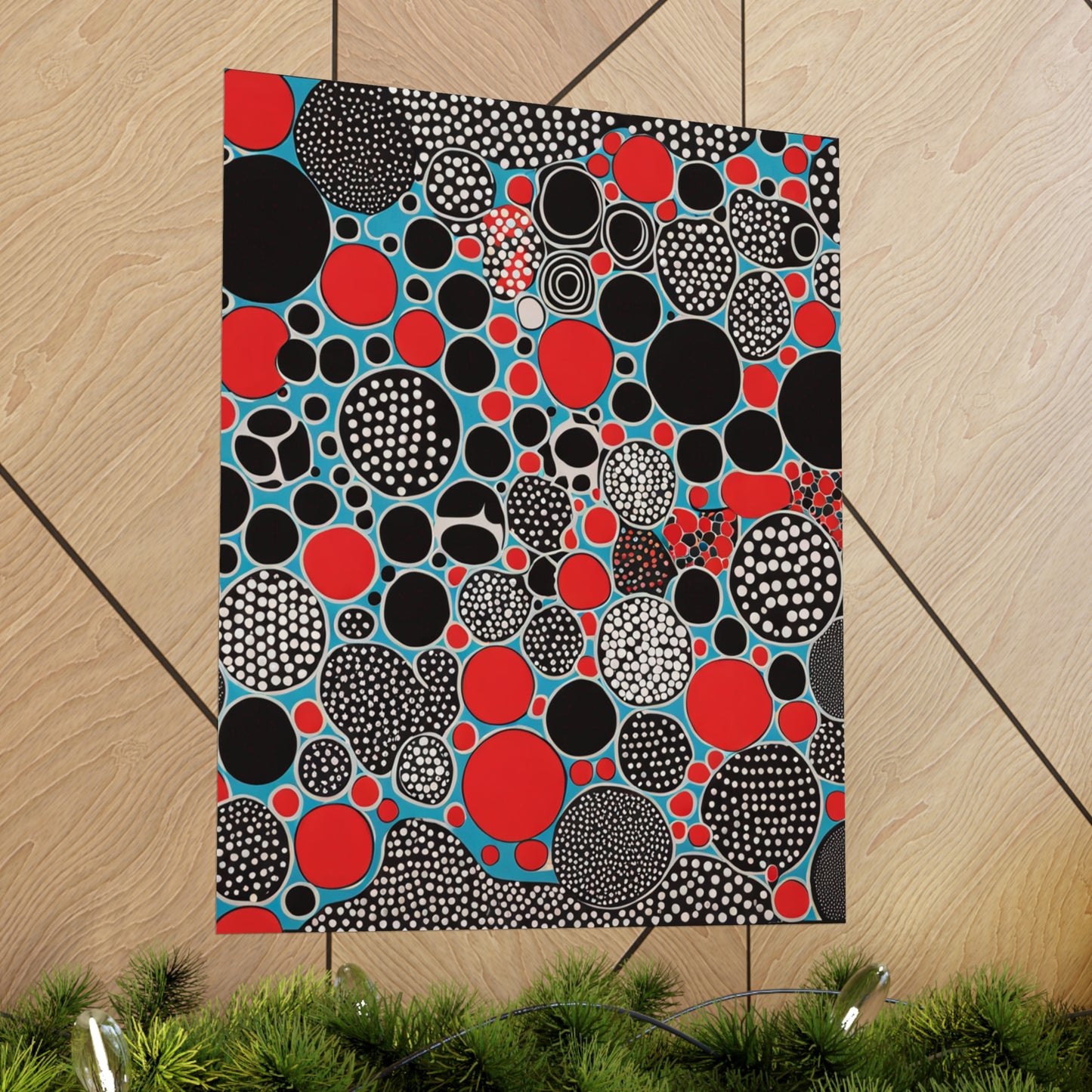 "Justice Poster Print by Yayoi Kusama - Bold and Eye-Catching Artwork" by PenPencilArt