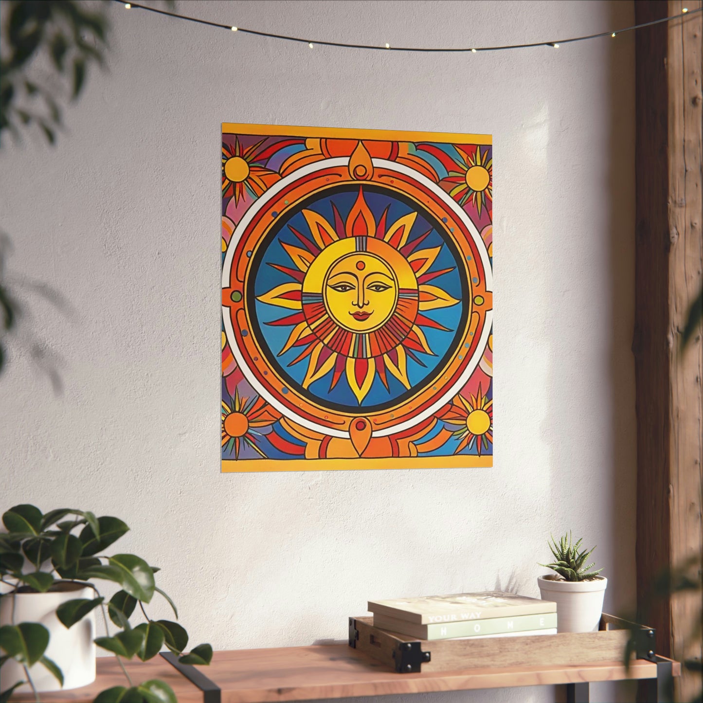 "Vibrant Peter Max-Inspired Sun Art Prints" by PenPencilArt