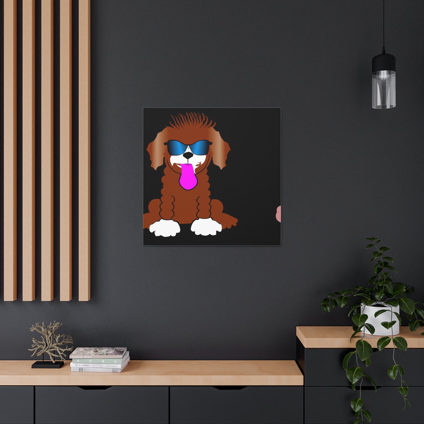 "Hariton Pushwagner Inspired Happy Dog Canvas Print" by PenPencilArt