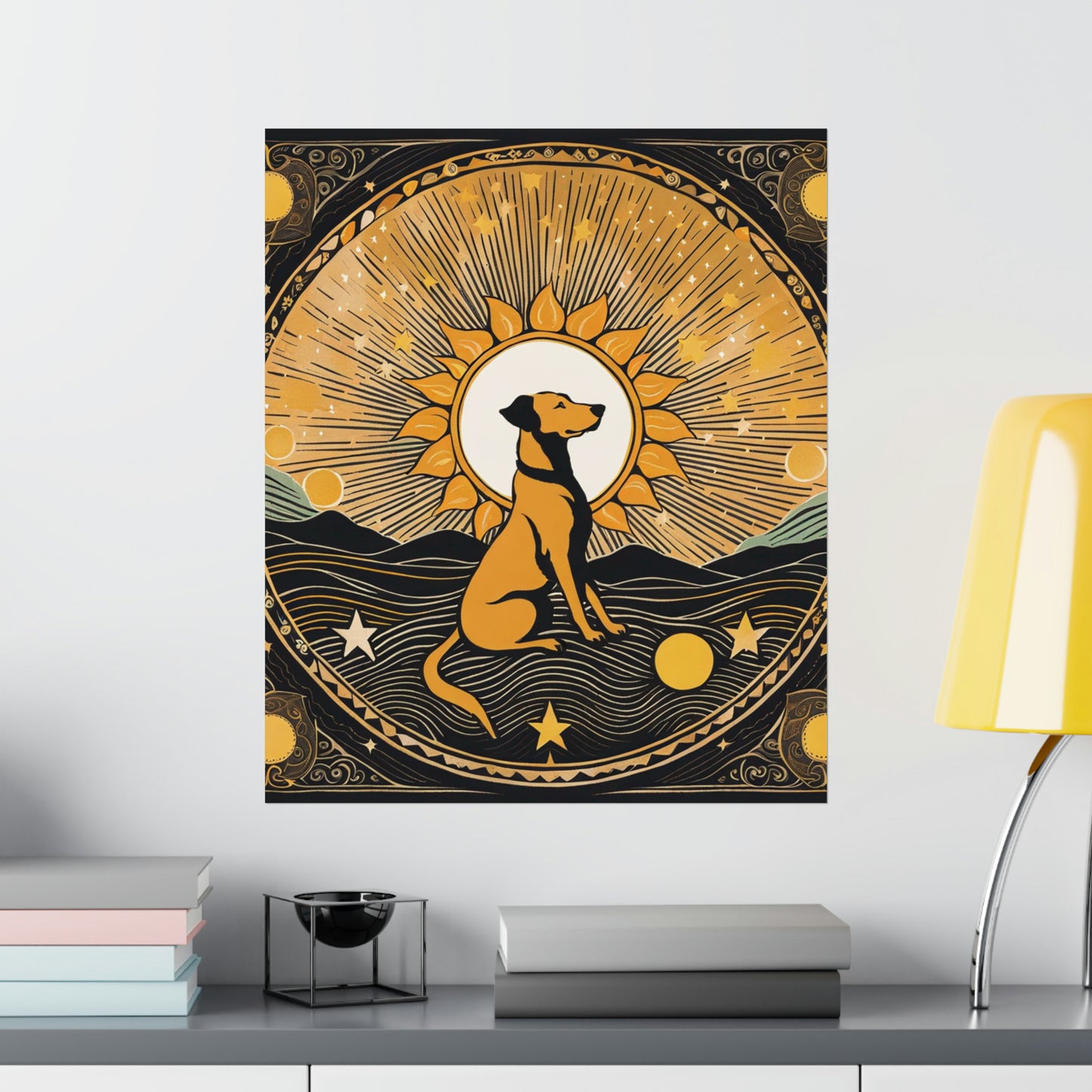 "Elke Vogelsang-Inspired 'The Sun' Poster Print" by PenPencilArt