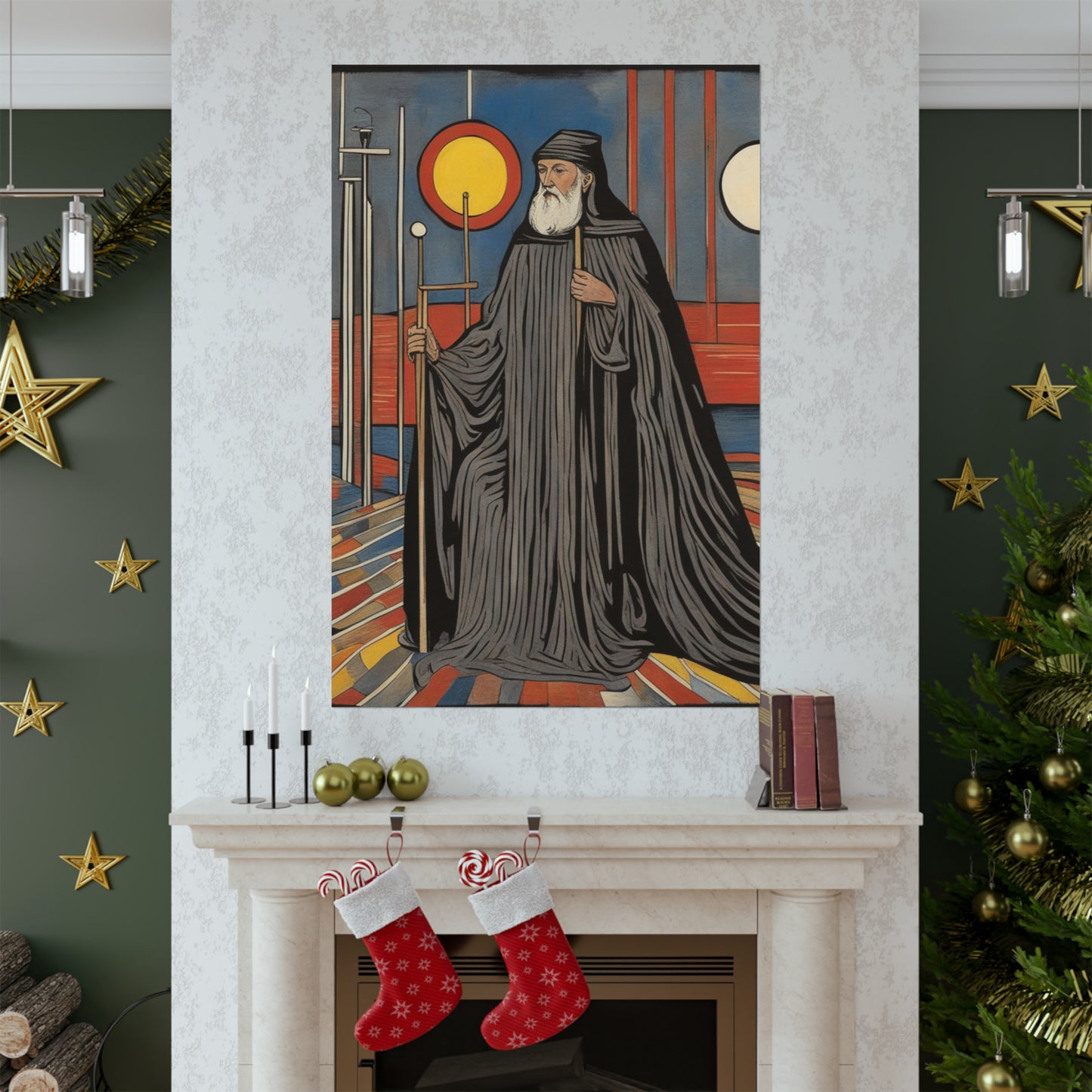 "The Hermit Poster Inspired by Jasper Johns | Modern Art Decor" by PenPencilArt