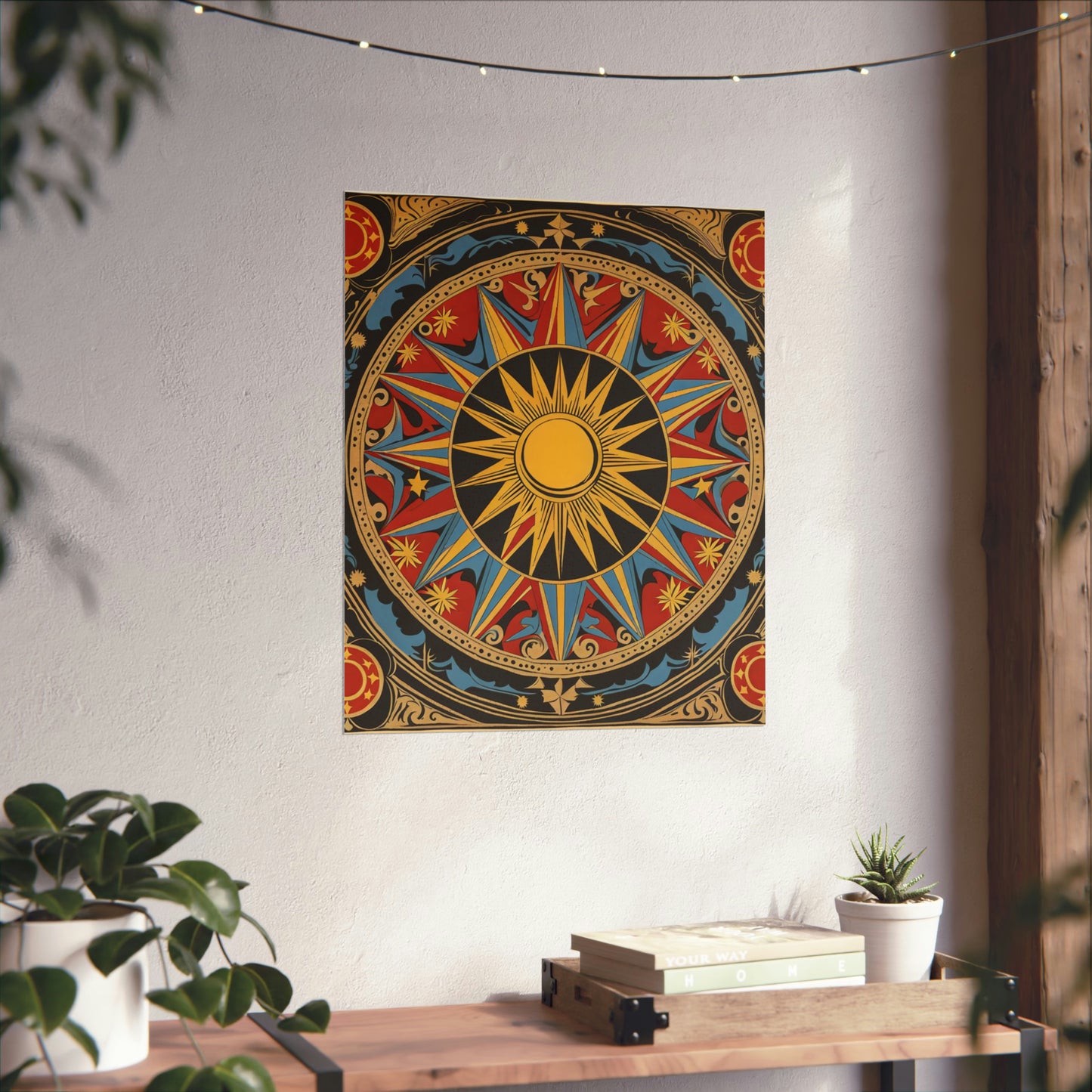 "Robert Indiana-Inspired 'The Sun' Poster Print" by PenPencilArt