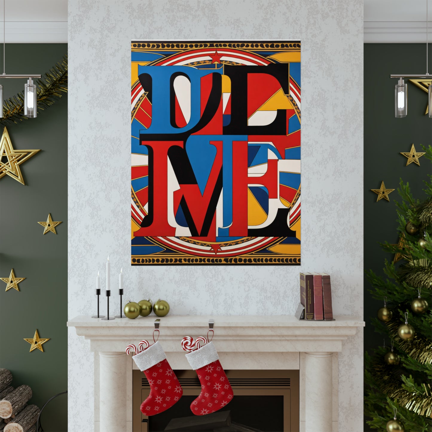 "Robert Indiana-Inspired Justice Poster Print" by PenPencilArt