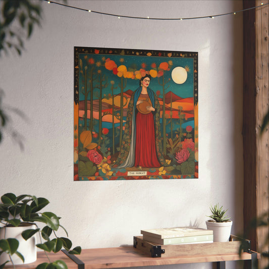 Printed Poster of "The Hermit" - Frida Kahlo Artistic Inspiration by PenPencilArt