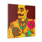 "A Frida Kahlo-Inspired Canvas Print of a Fool's New Beginnings" by PenPencilArt