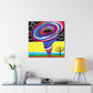 "Texas Tornado Canvas Print - Kandinsky-Inspired Style" by PenPencilArt