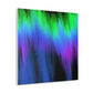 "Aurora Borealis Canvas Print Inspired by Clyfford Still" by PenPencilArt