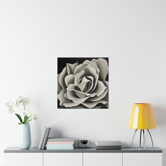 "Georgia O'Keeffe-Inspired Death Poster: Modern Floral Home Decor" by PenPencilArt