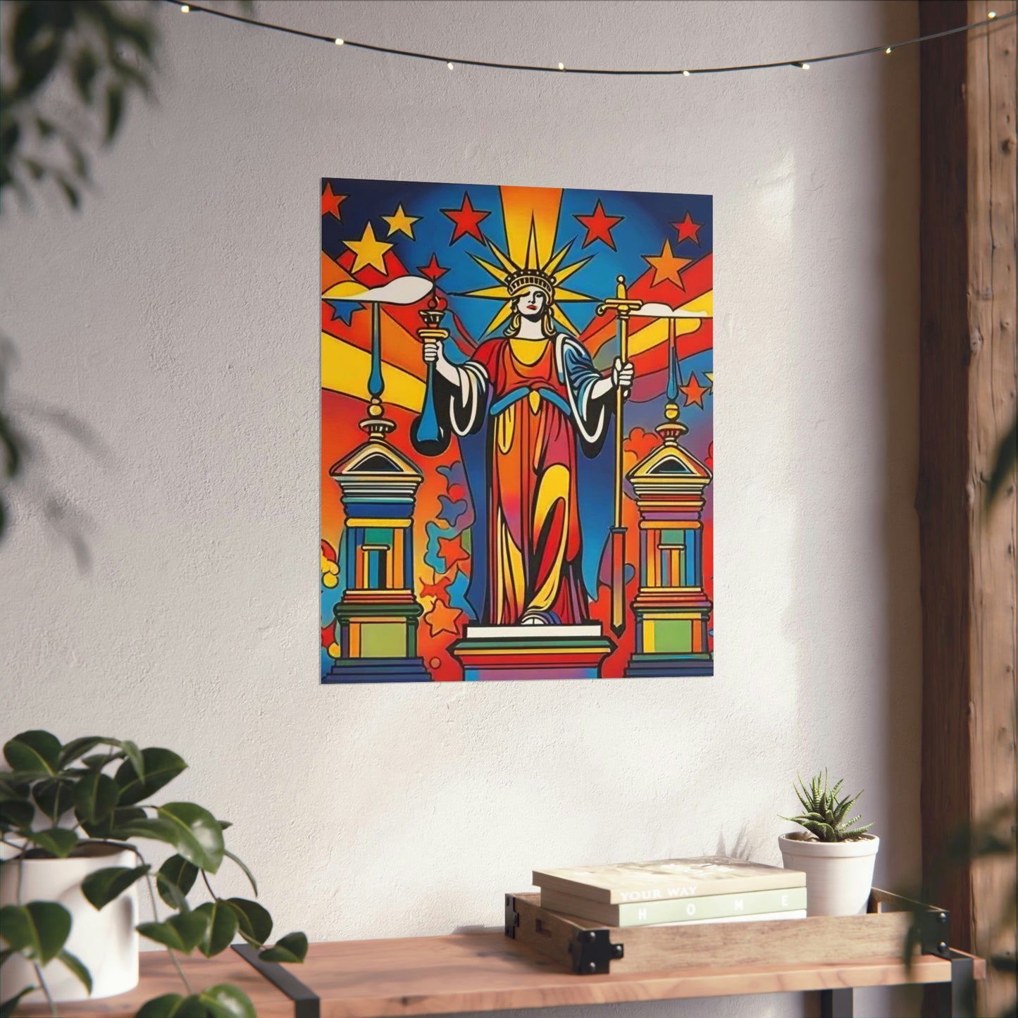 "Peter Max Inspired Justice Poster Prints" by PenPencilArt