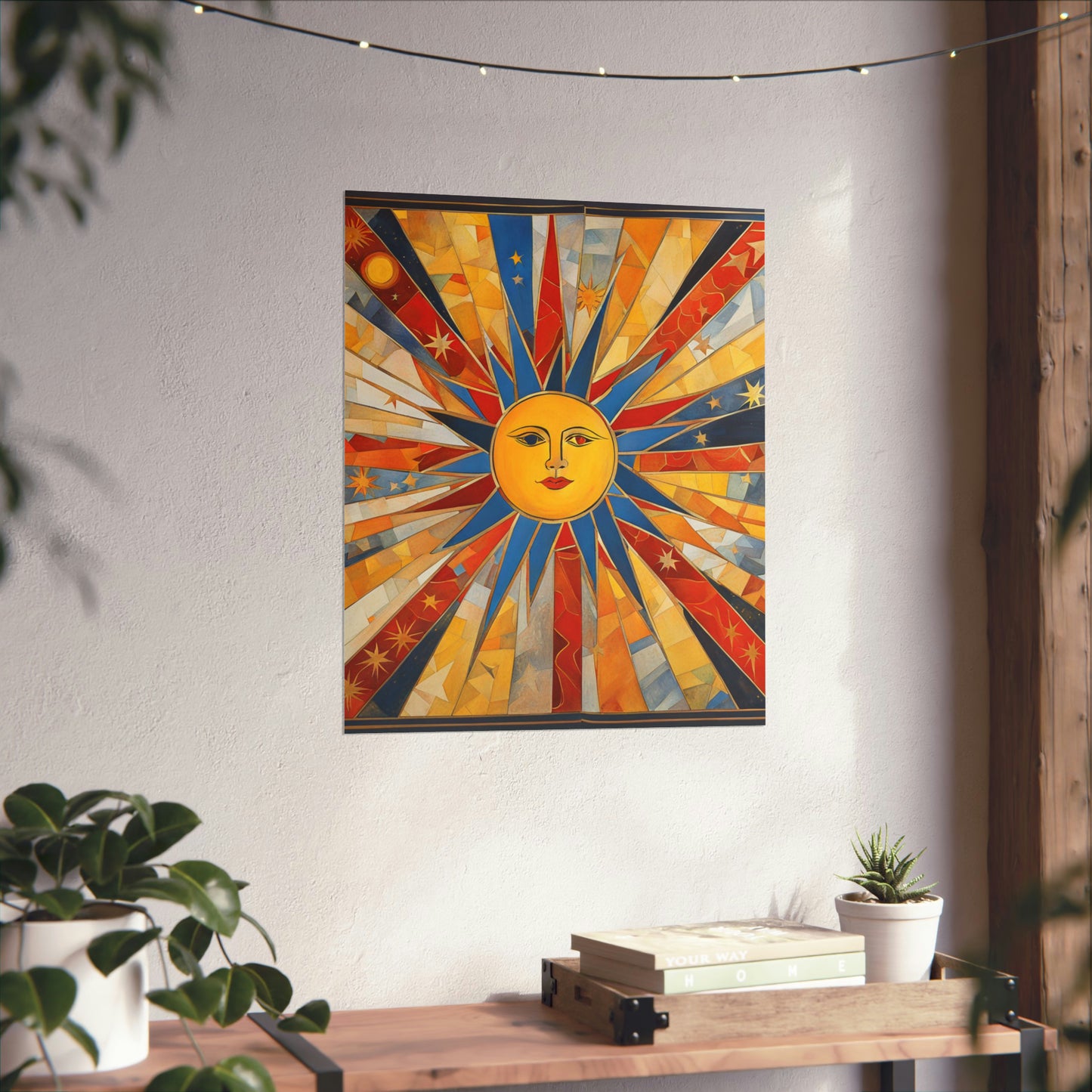 "Jasper Johns Inspired Sun Poster Print" by PenPencilArt