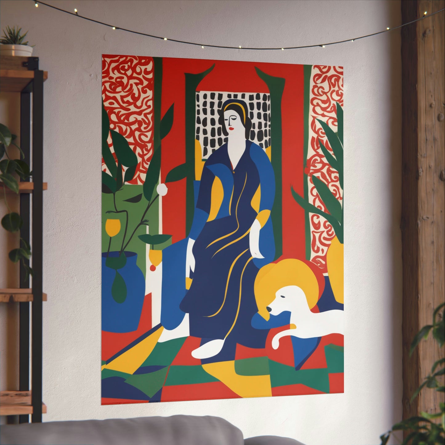 "Death Inspired Poster Print in Henri Matisse Style" by PenPencilArt