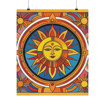 "Vibrant Peter Max-Inspired Sun Art Prints" by PenPencilArt