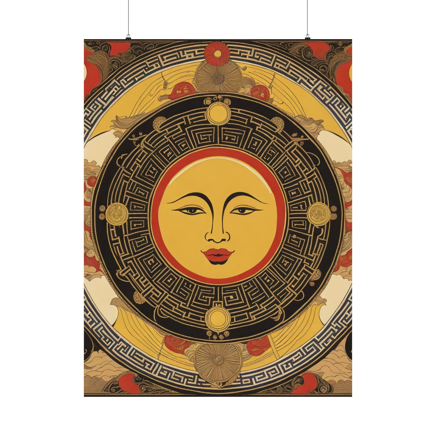 "Qiu Ying Inspired 'The Sun' Poster Prints" by PenPencilArt