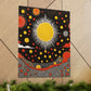 "Yayoi Kusama Inspired Sun Poster Print" by PenPencilArt