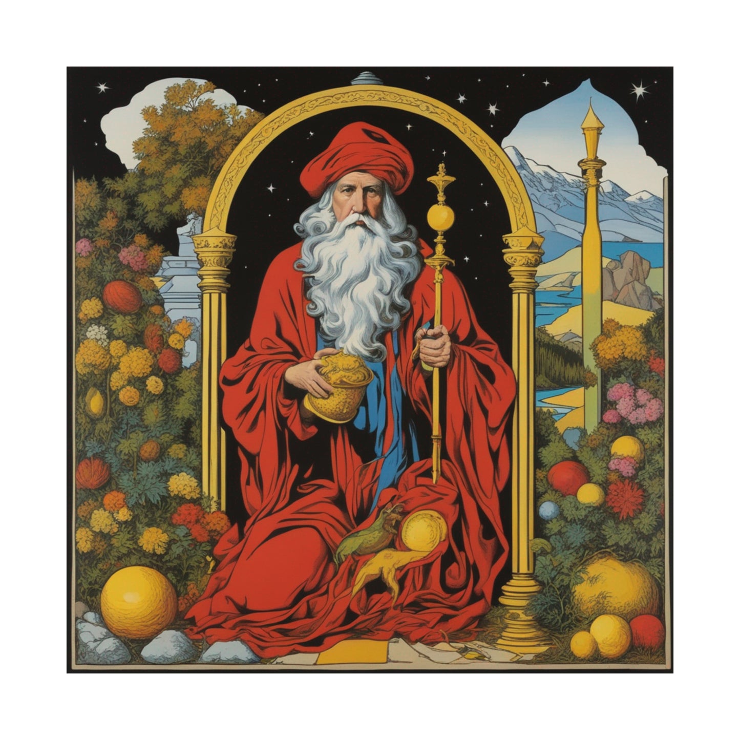 "'The Hermit' - Unique Poster Print Inspired By Jeff Koons by PenPencilArt