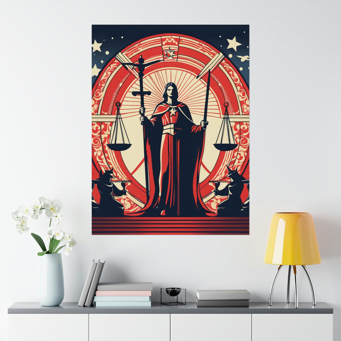 Justice Inspired Nara Yoshimoto Poster Print by PenPencilArt