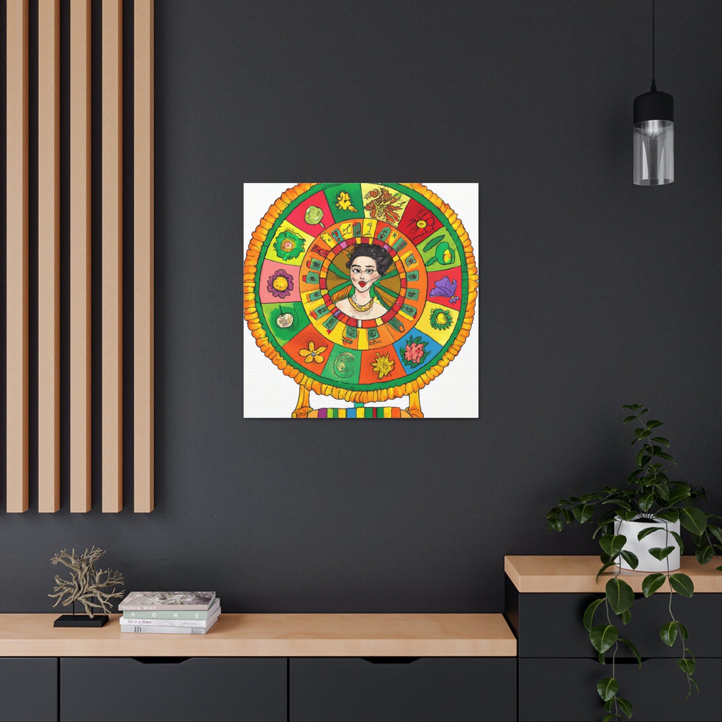 "Frida Kahlo Inspired Fortune Canvas Print" by PenPencilArt