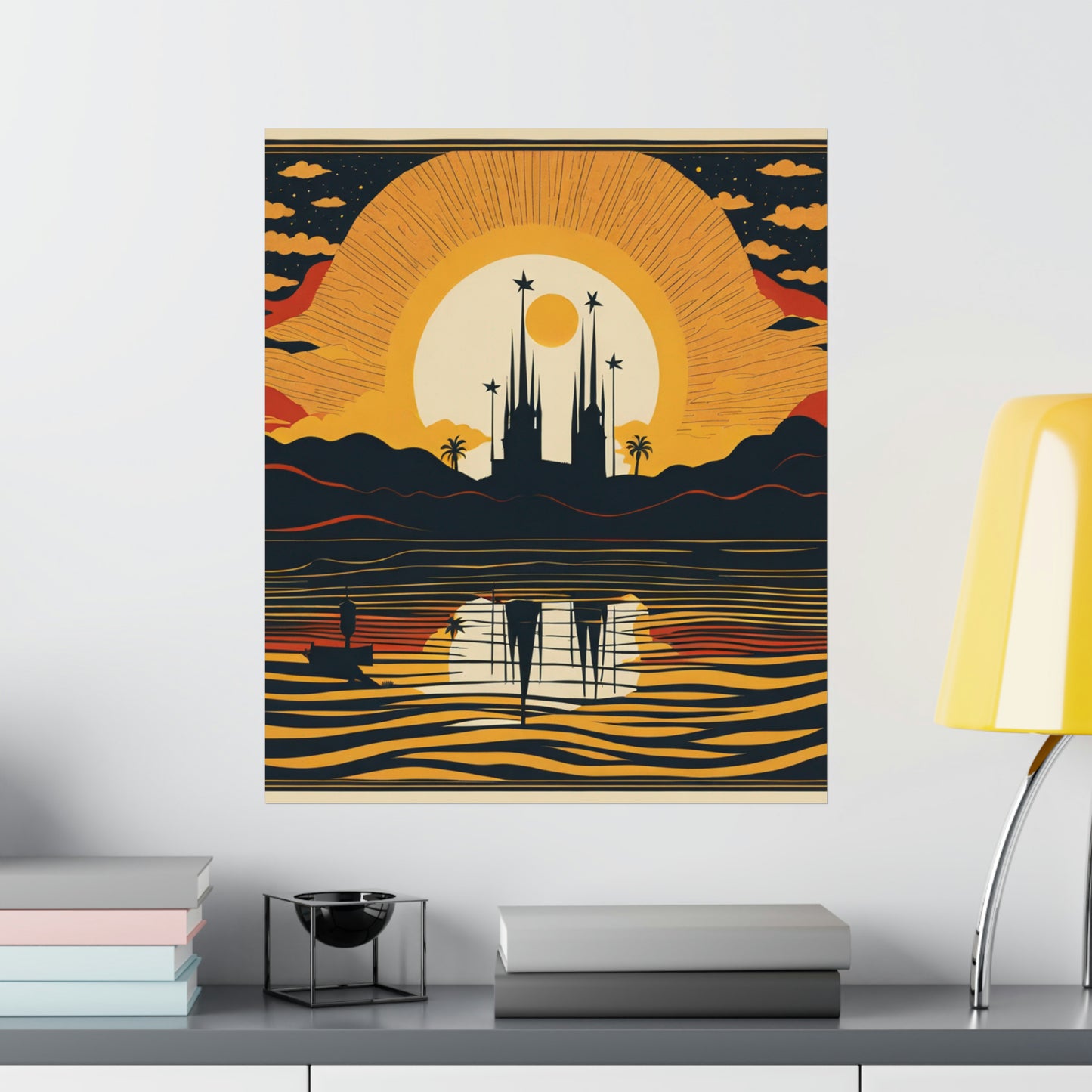 "Clyfford Still-Inspired 'The Sun' Poster Print" by PenPencilArt