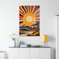 Mimmo Rotella Inspired Sun Poster Print by PenPencilArt