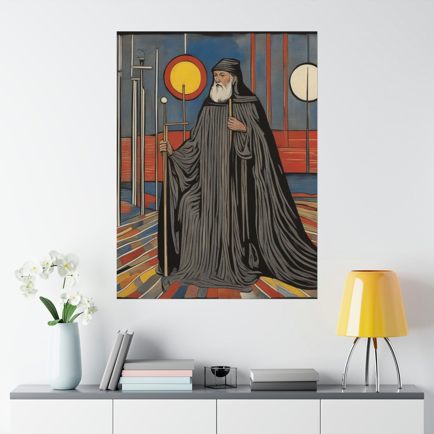 "The Hermit Poster Inspired by Jasper Johns | Modern Art Decor" by PenPencilArt