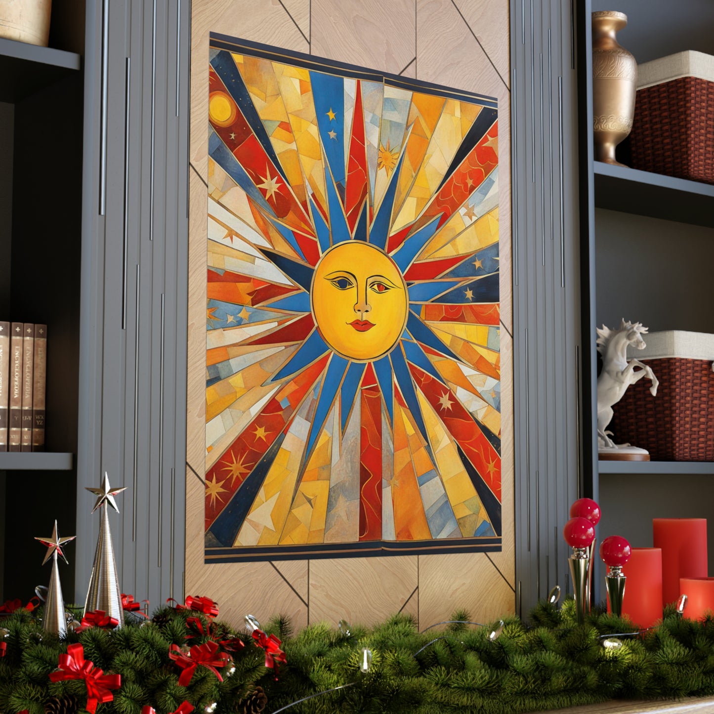 "Jasper Johns Inspired Sun Poster Print" by PenPencilArt