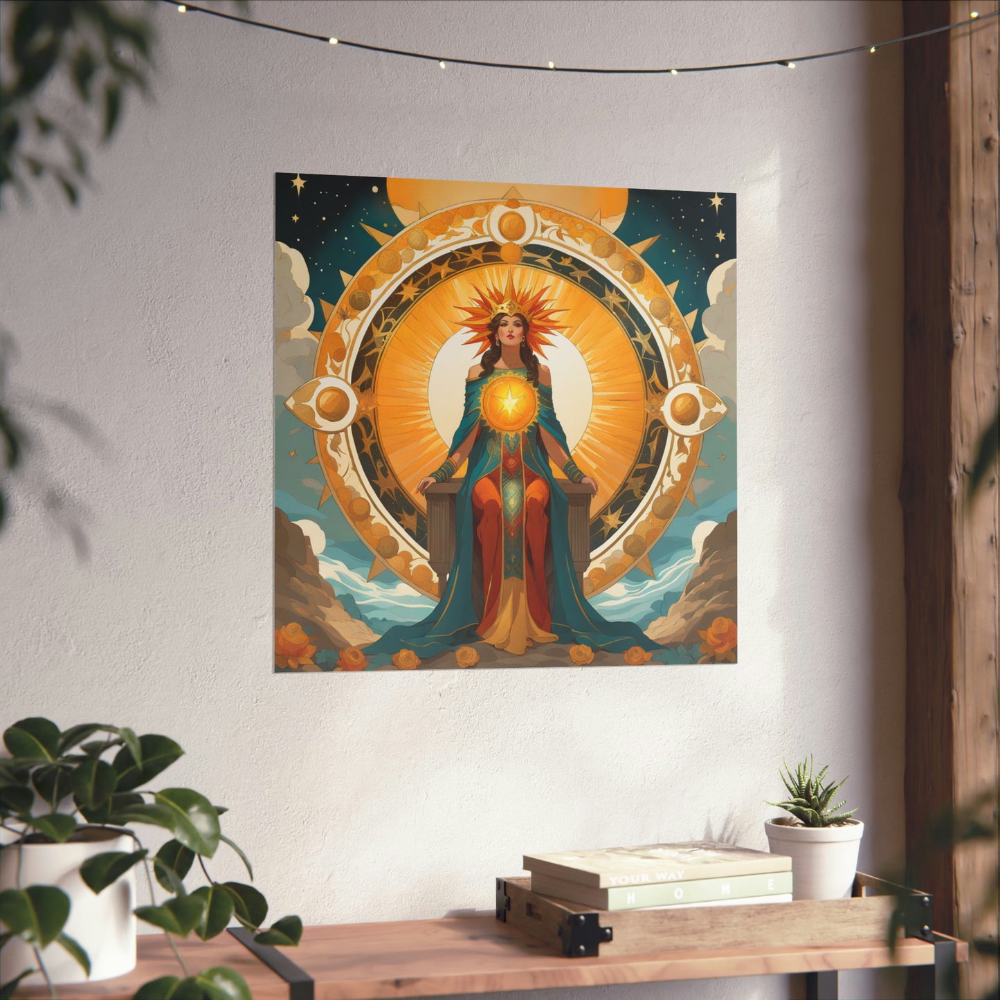 "Krenz Cushart, Kawacy & Neoism Inspired Sun Poster Print" by PenPencilArt