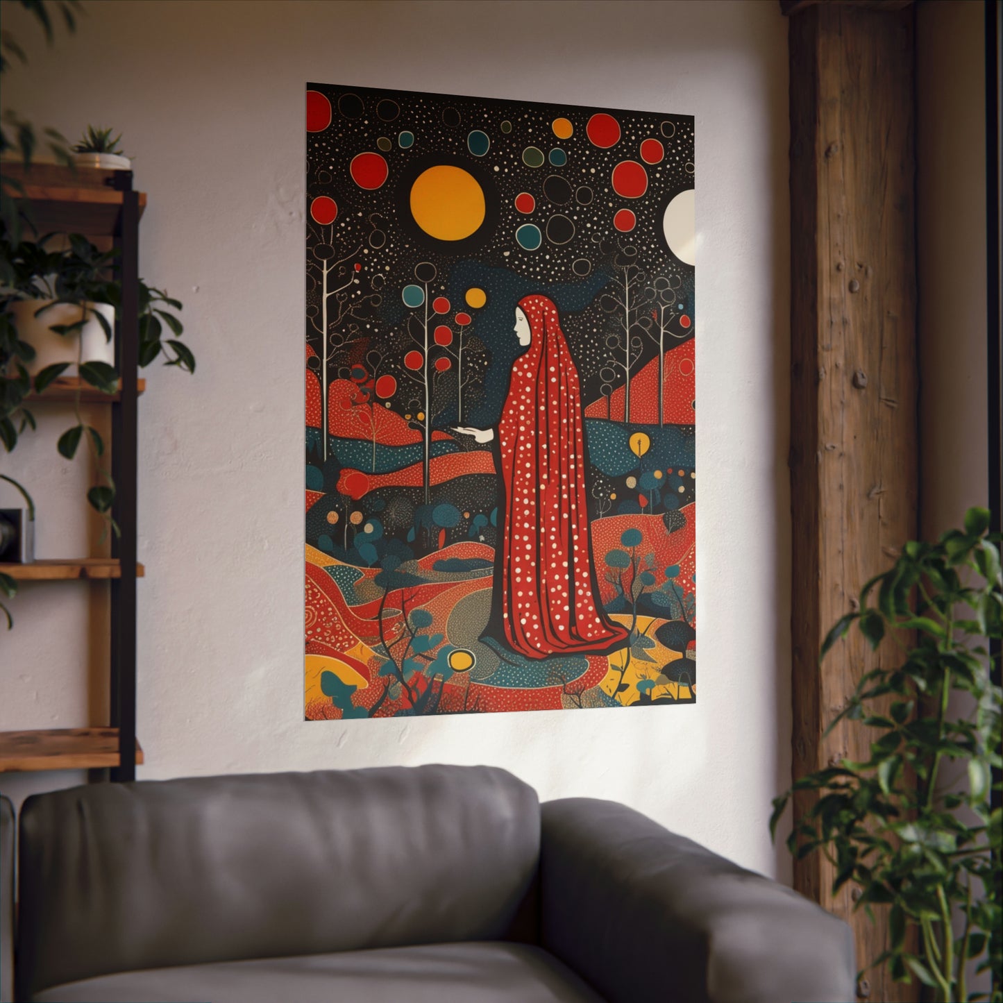 "Art Inspired by Yayoi Kusama: The Hermit Poster Print" by PenPencilArt