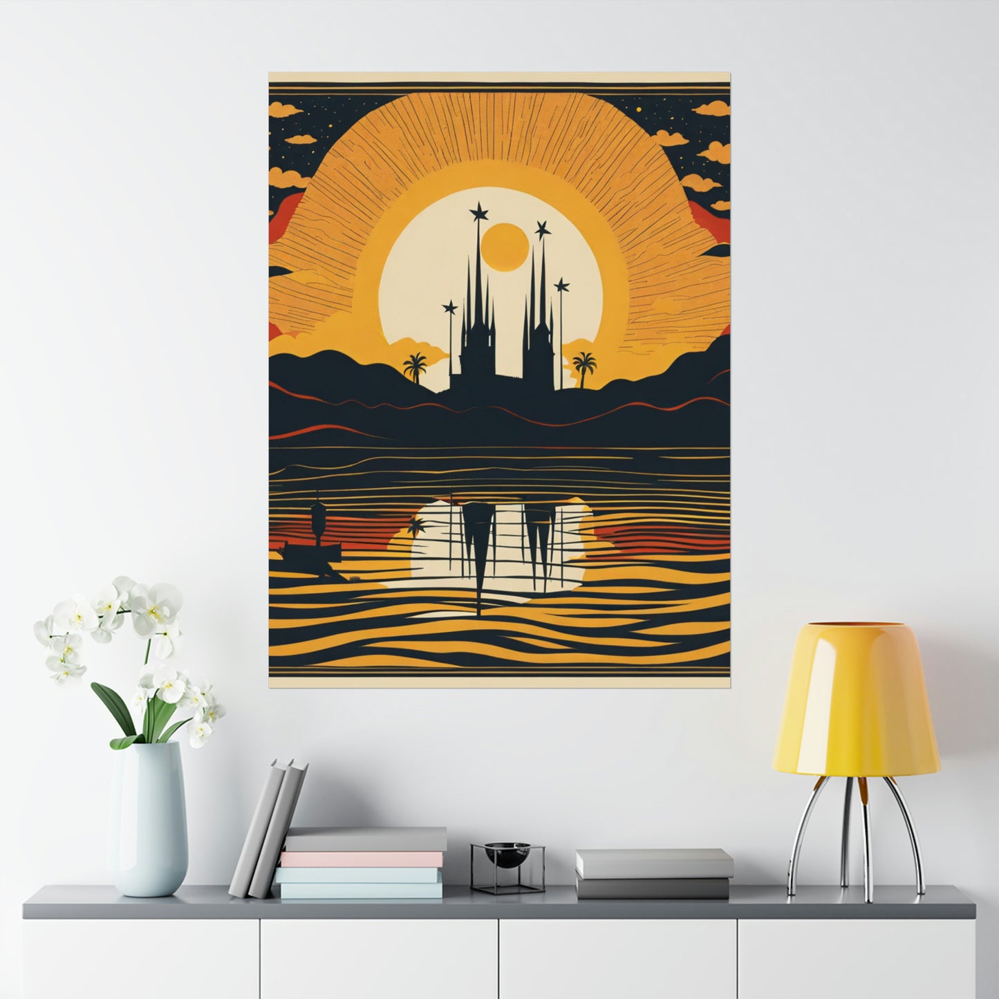 "Clyfford Still-Inspired 'The Sun' Poster Print" by PenPencilArt