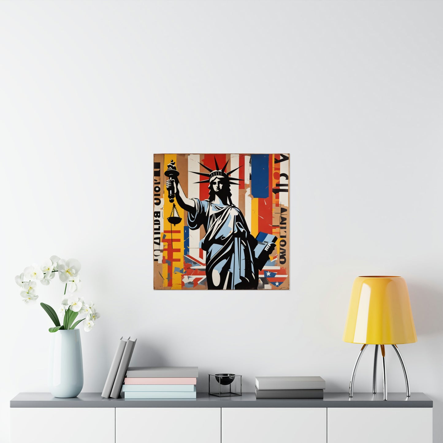 Mimmo Rotella-Inspired Justice Poster Prints by PenPencilArt