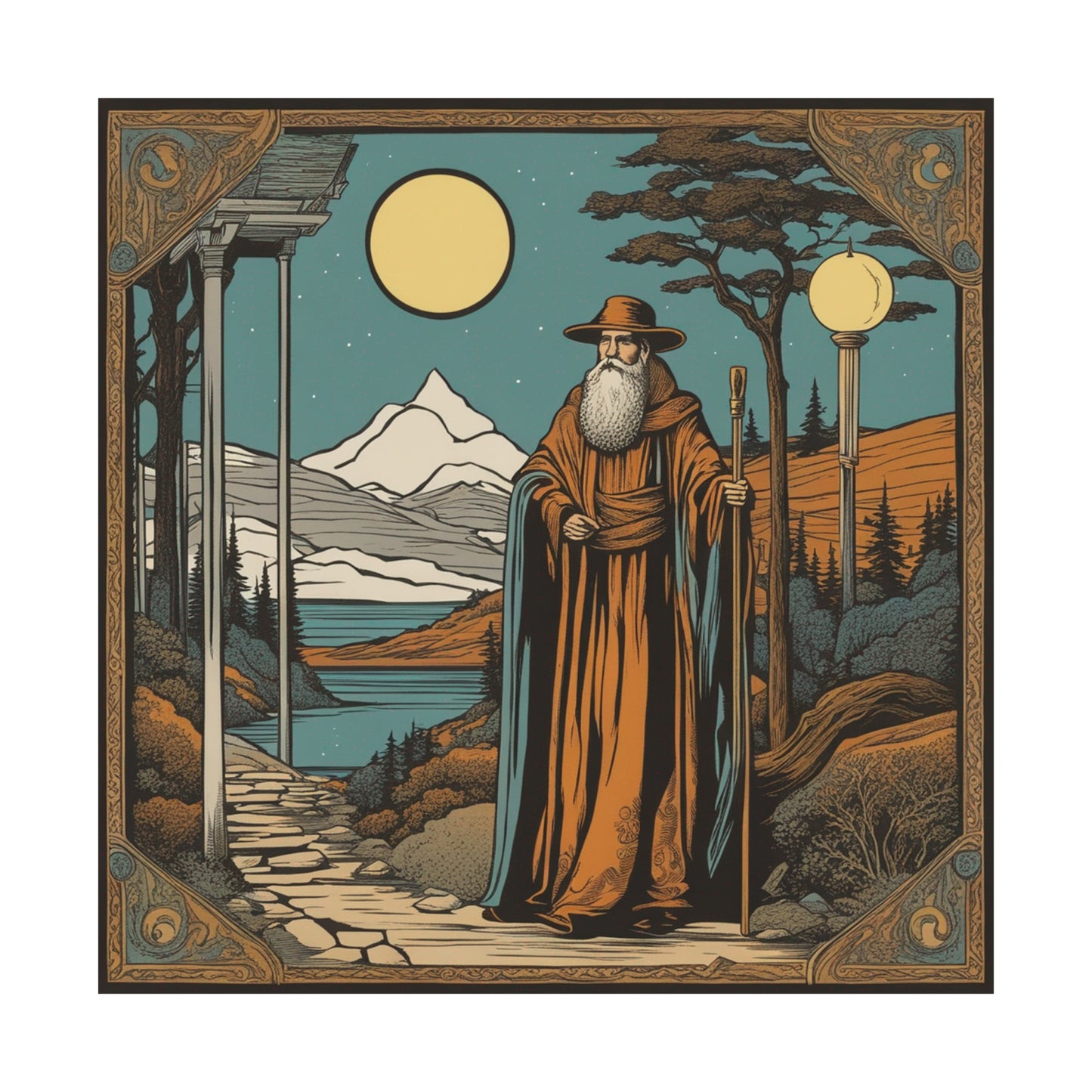 "The Hermit by Hariton Pushwagner: Fine Art Poster Prints" by PenPencilArt